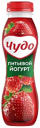 Йогурт ЧУДО клубника земляника бзмж 1.9% 260г