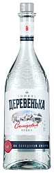 Водка ЗИМНЯЯ ДЕРЕВЕНЬКА на солодовом спирте Альфа 40% ст/б 0.5л
