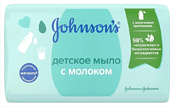 Мыло детское ДЖОНСОНС с молоком 90г