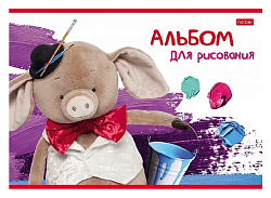 Альбом для рисования ХАТБЕР Свинки-художники серия 16л