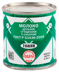 Молочный продукт ТЯЖИН ТУ 10.5% бзмж ж/б 360г