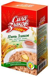 Хлопья КУНЦЕВО Сила злаков 5 злаков карт/уп 400г