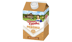 Ряженка ДОМИК В ДЕРЕВНЕ бзмж 2.5% т/пак 475мл