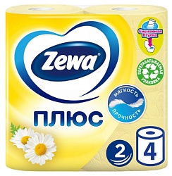 Туалетная бумага ЗЕВА Плюс Ромашка 2сл 4рул