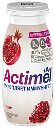 Кисломолочный продукт АКТИМЕЛЬ гранат с цинком бзмж 1.5% 95г