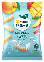 Кукурузные палочки ФРУТОНЯНЯ яблоко манго 20г