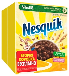 Завтрак НЕСКВИК Шоколадные шарики карт/уп 2*250г