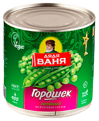 Горошек ДЯДЯ ВАНЯ ж/б 400г