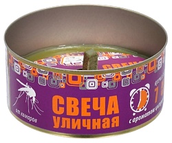 Свеча ХЭЛП уличная с ароматом цитронеллы от комаров