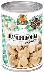 Шампиньоны МЕДВЕДЬ ЛЮБИМЫЙ резаные ж/б 425г