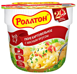 Картофельное пюре б/п РОЛЛТОН мясное 40г