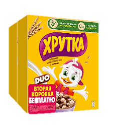 Завтрак ХРУТКА Дуо шарики 2*240г