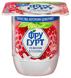 Йогуртный продукт ФРУГУРТ клубника бзмж 2.5% 115г
