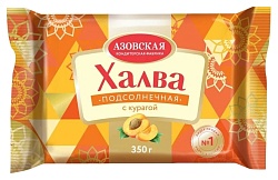 Халва АКФ подсолнечная с курагой 350г