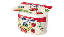 Йогурт РАСТИШКА клубника бзмж 3% 110г