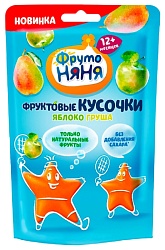 Фруктовые кусочки ФРУТОНЯНЯ яблоко груша м/у 15г