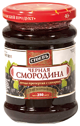 Смородина СТОЕВЪ протертая с сахаром ст/б 280г