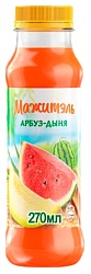 Напиток на сыворотке МАЖИТЕЛЬ арбуз дыня бзмж 0.04% пэт 270г
