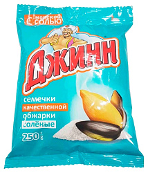 Семечки ДЖИНН жареные с морской солью 250г