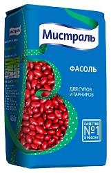 Фасоль МИСТРАЛЬ красная для супов и гарниров м/у 450г