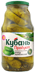 Огурцы КУБАНЬ ПРОДУКТ маринованные ст/б 1800г