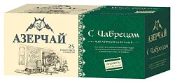 Чай АЗЕРЧАЙ Премиум с чабрецом черный 25пак
