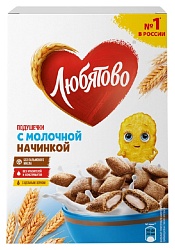 Подушечки ЛЮБЯТОВО с молочной начинкой 220г