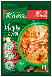 Чашка супа КНОРР мясной с лапшой 14г