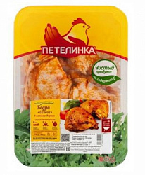 Бедро куриное ПЕТЕЛИНКА Особое в маринаде Барбекю охл 1кг