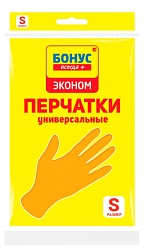 Перчатки латексные БОНУС Эконом универсальные S
