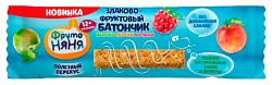 Злаково-фруктовый батончик ФРУТОНЯНЯ яблоко персик малина 25г