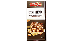 Шоколад ПОБЕДА ВКУСА молочный с цельным фундуком 100г
