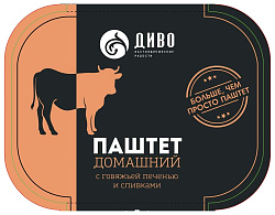 Паштет ДИВО Домашний с говяжьей печенью и сливками 150г