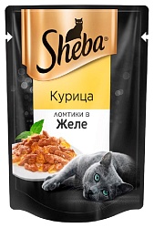 Корм для кошек ШЕБА Плежер ломтики в соусе курица 85г
