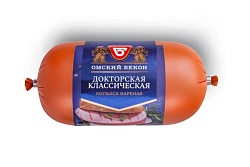 Колбаса ОМСКИЙ БЕКОН Докторская классическая вареная 400г