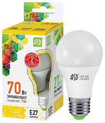 Лампа светодиодная АСД LED-A60 7Вт 160-260В 3000К Е27