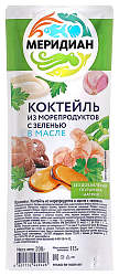 Коктейль МЕРИДИАН из морепродуктов в масле с зеленью 200г