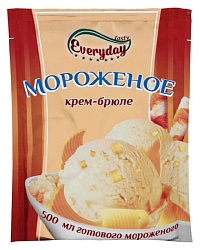 Смесь для приготовления мороженого EVERYDAY крем брюле м/у 55г