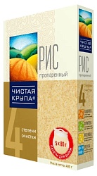 Рис ЧИСТАЯ КРУПА круглозерный карт/уп 5*80г