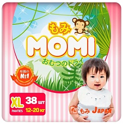Подгузники-трусики МОМИ XL 12-20кг 38шт
