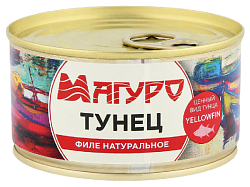 Тунец МАГУРО натуральный ж/б 170г