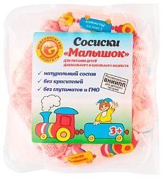 Сосиски МЕЖЕНИНОВСКАЯ ПФ Малышок 300г