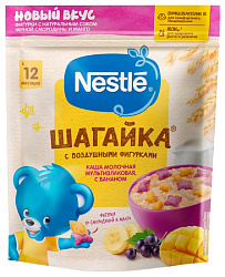 Каша НЕСТЛЕ Шагайка мультизлаковая молочная банан бзмж м/у 190г