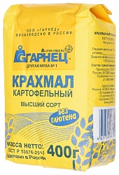 Крахмал ГАРНЕЦ м/у 400г