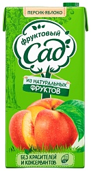 Нектар ФРУКТОВЫЙ САД персик яблоко с мякотью для детского питания 1.93л