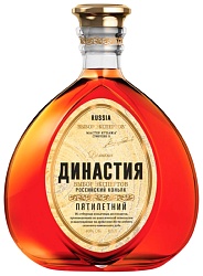 Коньяк ВЕЛИКАЯ ДИНАСТИЯ Выбор экспертов 5 лет 40% ст/б 0.5л