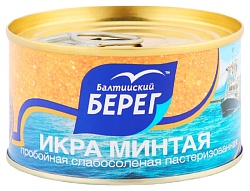 Икра минтая БАЛТИЙСКИЙ БЕРЕГ ж/б 130г