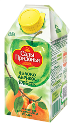 Сок САДЫ ПРИДОНЬЯ яблоко абрикос т/пак 0.5л