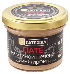 Пате ПАТТЕРИЯ из утиной печени с инжиром в белом вине 90г