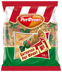 Конфеты РОТ ФРОНТ Батончики с орехом 250г